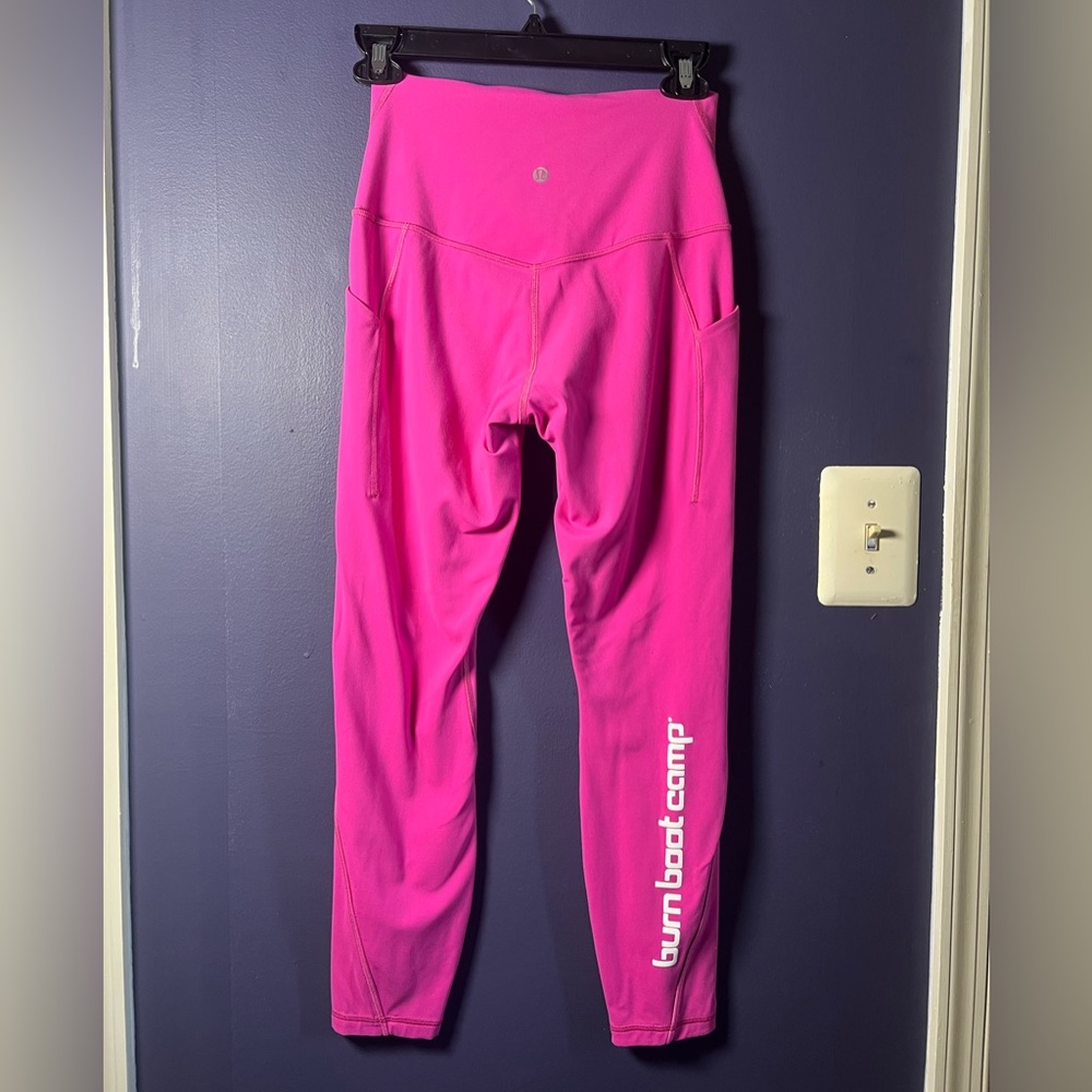 Burn Boot Camp Lululemon Pink Leggings